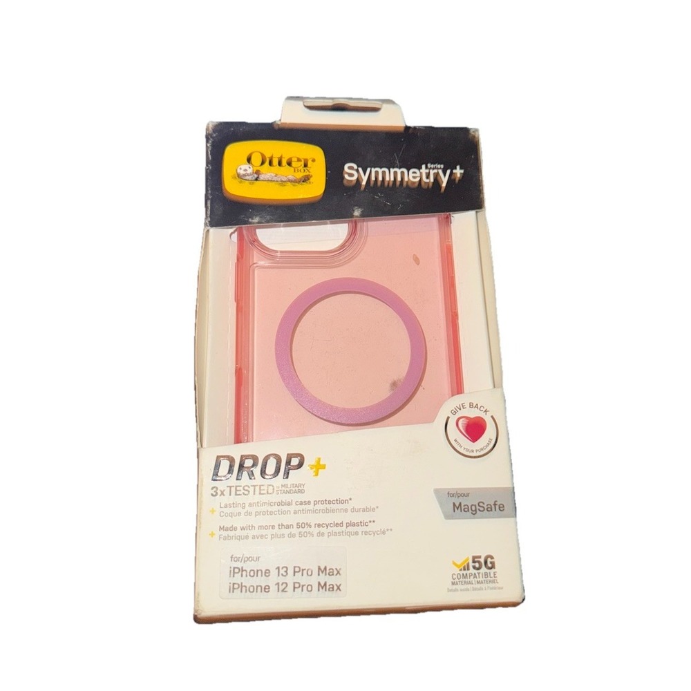 OtterBox Symmetry Drop+ iPhone 13 Pro Max /12 Pro Max Protective Phone Case Pink